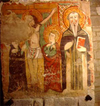 Un'affresco della cripta di San Casto sita nella cattedrale di Trivento