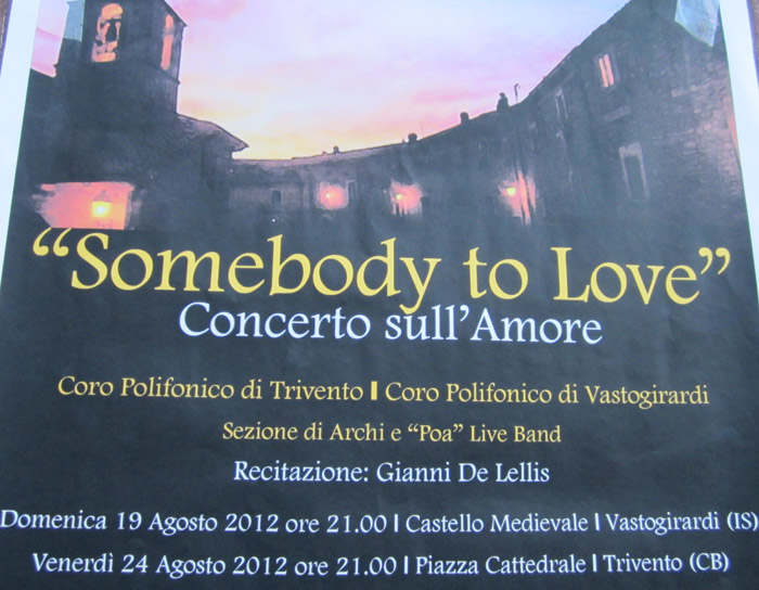 Somebody to love - Concerto sull'amore