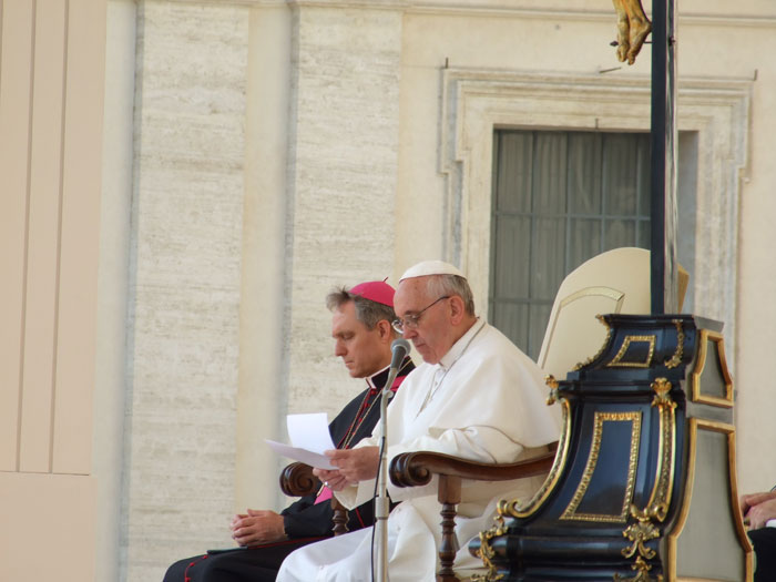 FOTO DELL’UDIENZA CON PAPA FRANCESCO