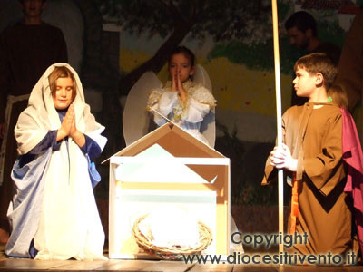 Un'immagine del presepe di San Francesco