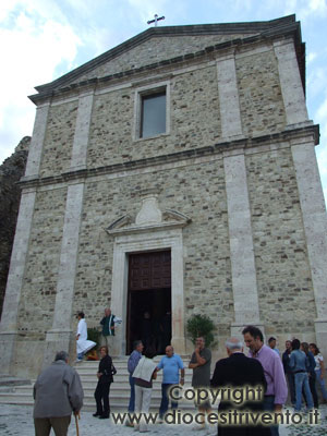 La facciata della chiesa dedicata a San Rocco
