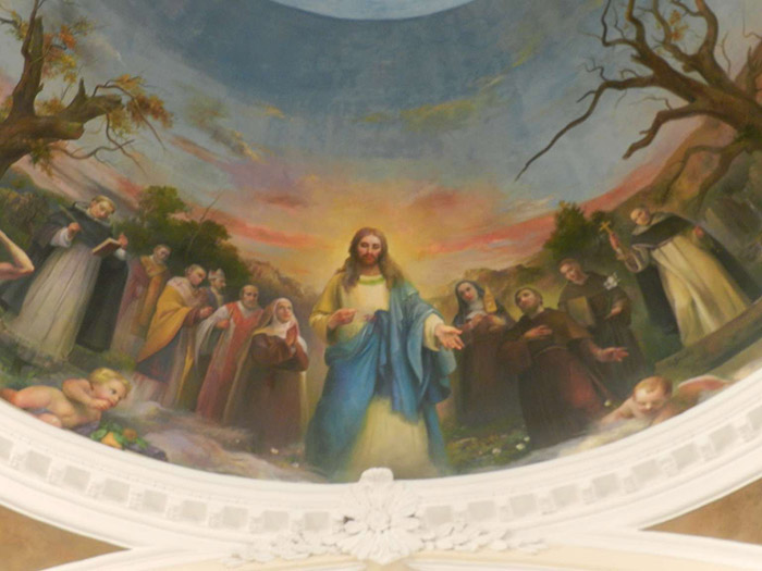 I Santi raffigurati nell'affresco della Cattedrale di Trivento