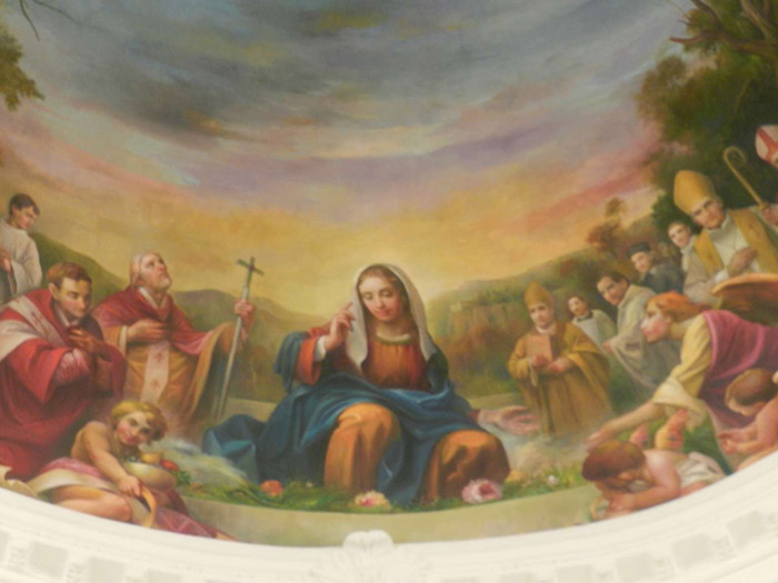 I Santi raffigurati nell'affresco della Cattedrale di Trivento
