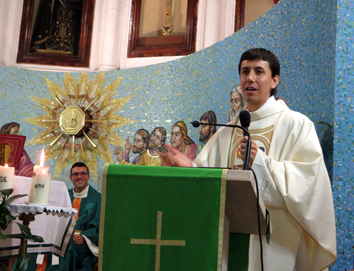 Don Beniamino, il nuovo parroco della parrocchia Santa Croce di Trivento