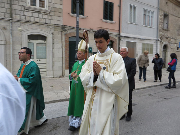 Don Beniamino, il nuovo parroco della parrocchia Santa Croce di Trivento