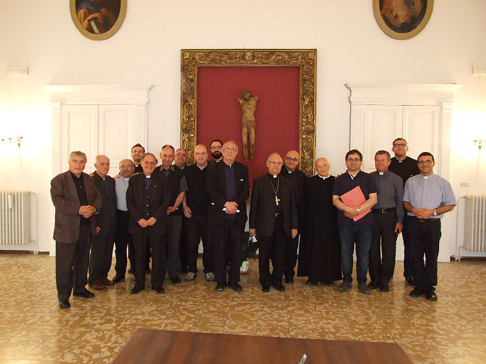 Il saluto della Curia al Vescovo Domenico Scotti