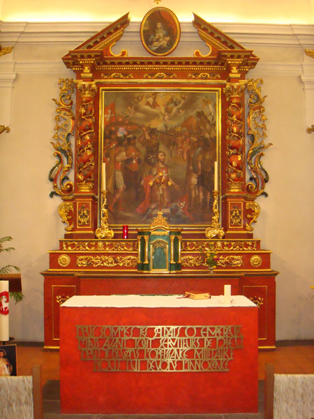 Pala altare maggiore Chiesa del Martirio di S. Maurice