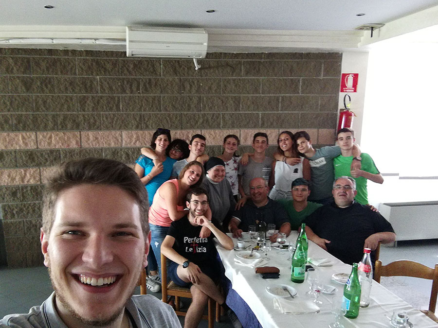 Pranzo con il Parroco di Montefalcone, Don Gigino Moscufo.