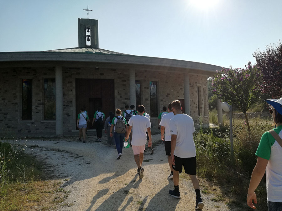 Arrivo alla Chiesa di S.Casto