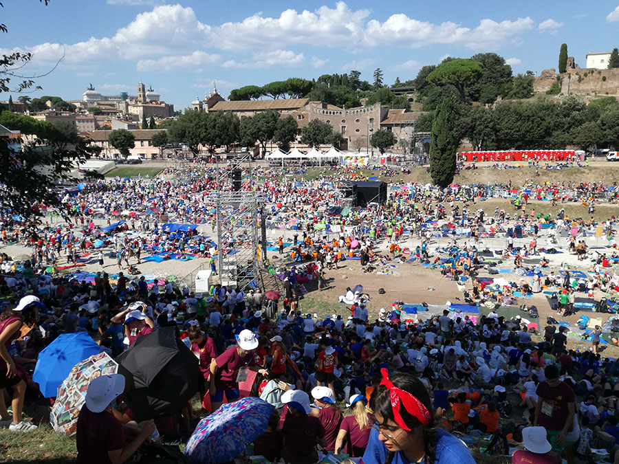 Arrivo al Circo Massimo