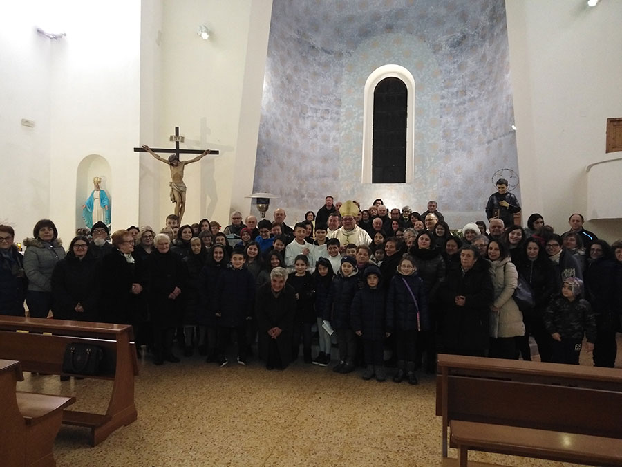 Il Vescovo Claudio in visita alla sua ex parrocchia di San Giovanni Bosc