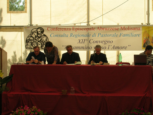 Da sinistra: Don Emidio Cipollone,Mons.Carlo Rocchetta,Don Giuseppe Di Virgilio