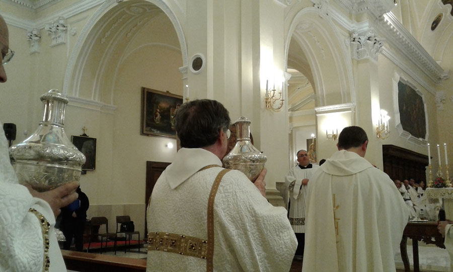 La messa crismale in Cattedrale