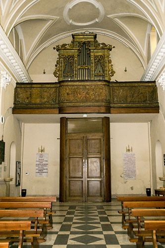 Tamburo ingresso, cantoria ed organo