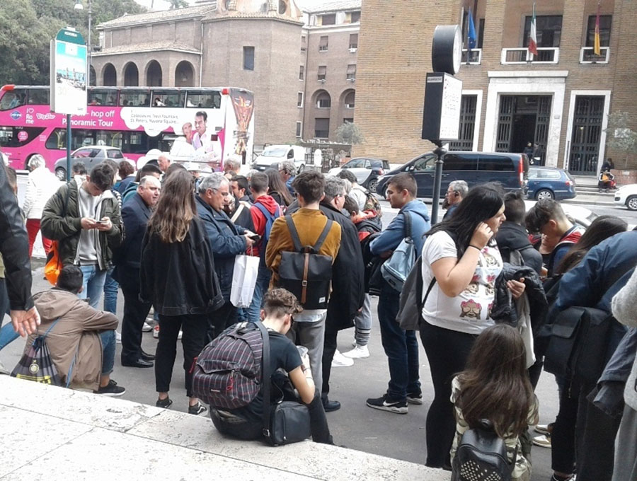 Viaggio della pastorale giovanile a Roma