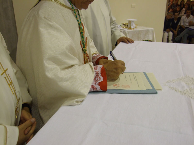 L'inaugurazione della chiesa dedicata a San Casto