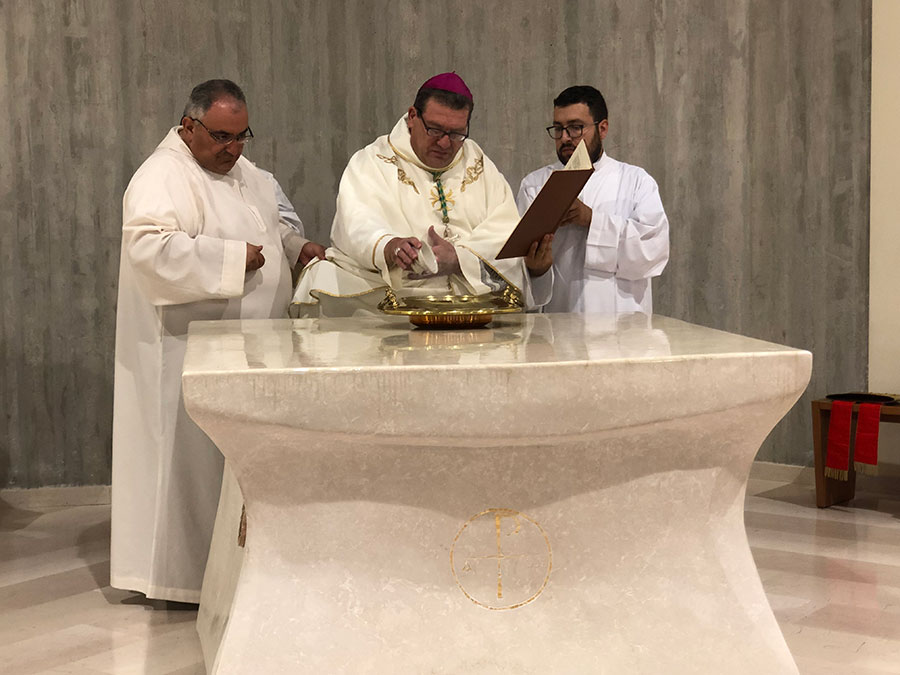 Consacrazione del nuovo altare di San Casto
