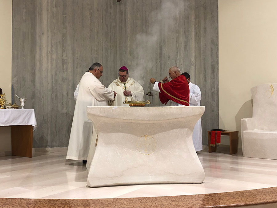 Consacrazione del nuovo altare di San Casto