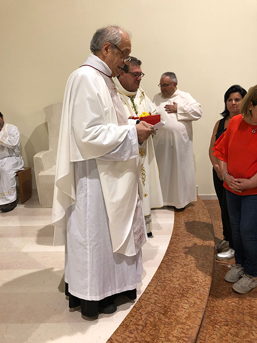 Consacrazione del nuovo altare di San Casto