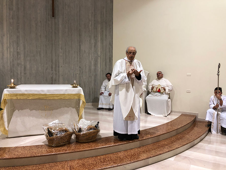 Consacrazione del nuovo altare di San Casto