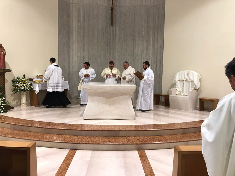Consacrazione del nuovo altare di San Casto