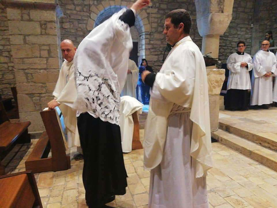 La Vestizione monastica di Padre Juan Manuel Pecile