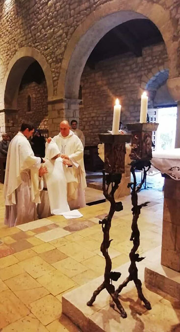 La Vestizione monastica di Padre Juan Manuel Pecile