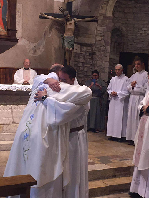 La Vestizione monastica di Padre Juan Manuel Pecile