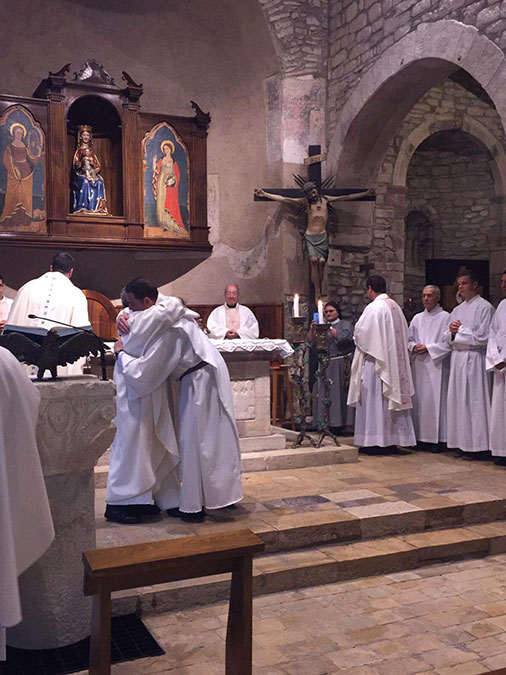 La Vestizione monastica di Padre Juan Manuel Pecile