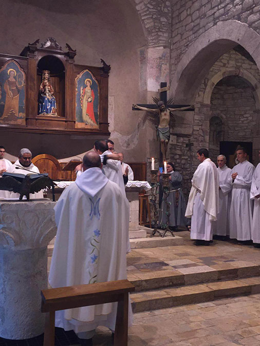 La Vestizione monastica di Padre Juan Manuel Pecile