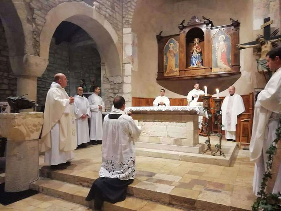 La Vestizione monastica di Padre Juan Manuel Pecile