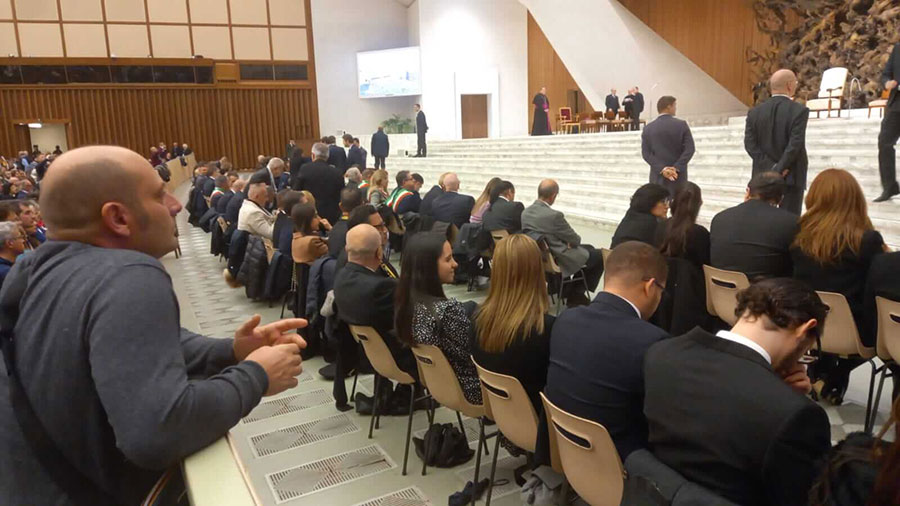 Le foto dell'udienza papale con il Comune di Rosello