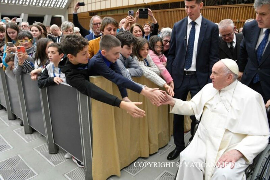 Le foto dell'udienza papale con il Comune di Rosello