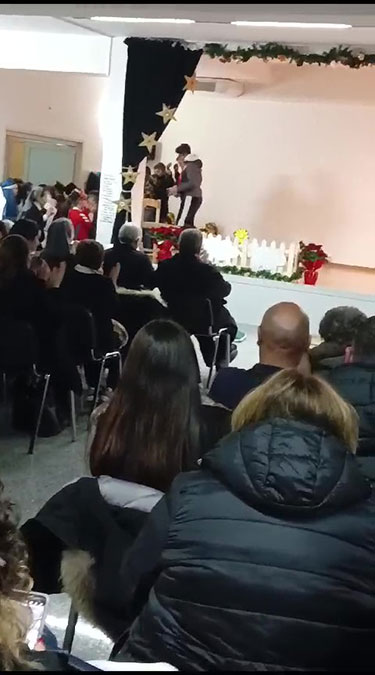 La recita natalizia a cura delle suore Orsoline