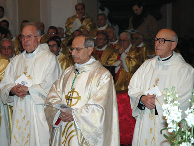 Mons Scotti ripreso durante la celebrazione