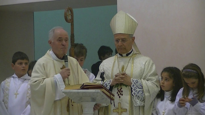 Visita del Vescovo Scotti a San Pietro Avellana