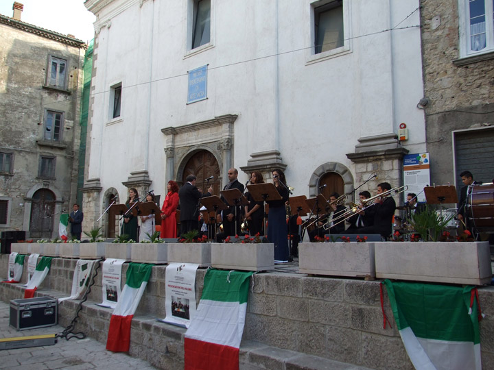 La cerimonia di conclusione dei centocinquanta anni dell’Unità d’Italia