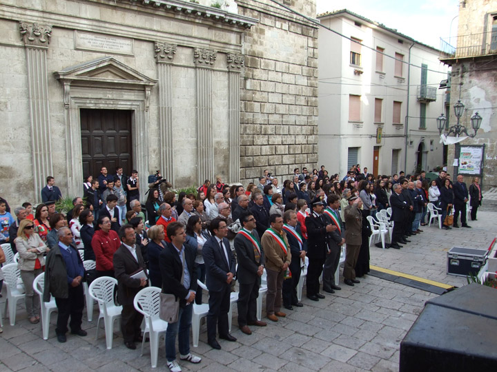 La cerimonia di conclusione dei centocinquanta anni dell’Unità d’Italia