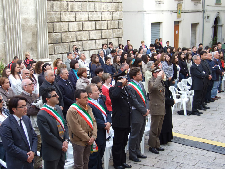 La cerimonia di conclusione dei centocinquanta anni dell’Unità d’Italia
