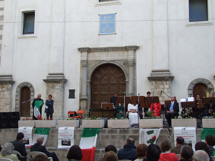 La cerimonia di conclusione dei centocinquanta anni dell’Unità d’Italia
