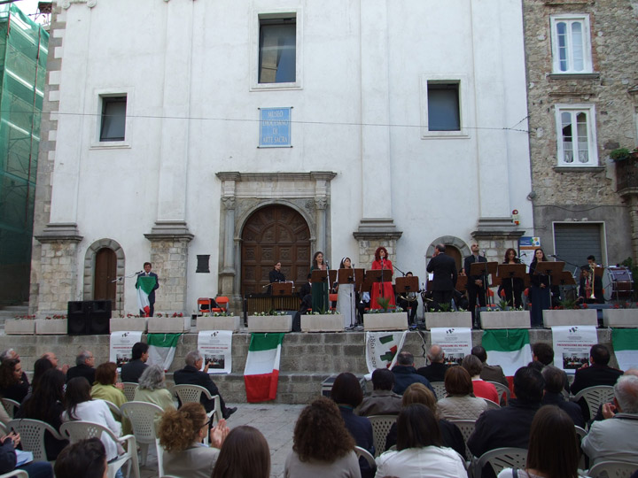 La cerimonia di conclusione dei centocinquanta anni dell’Unità d’Italia