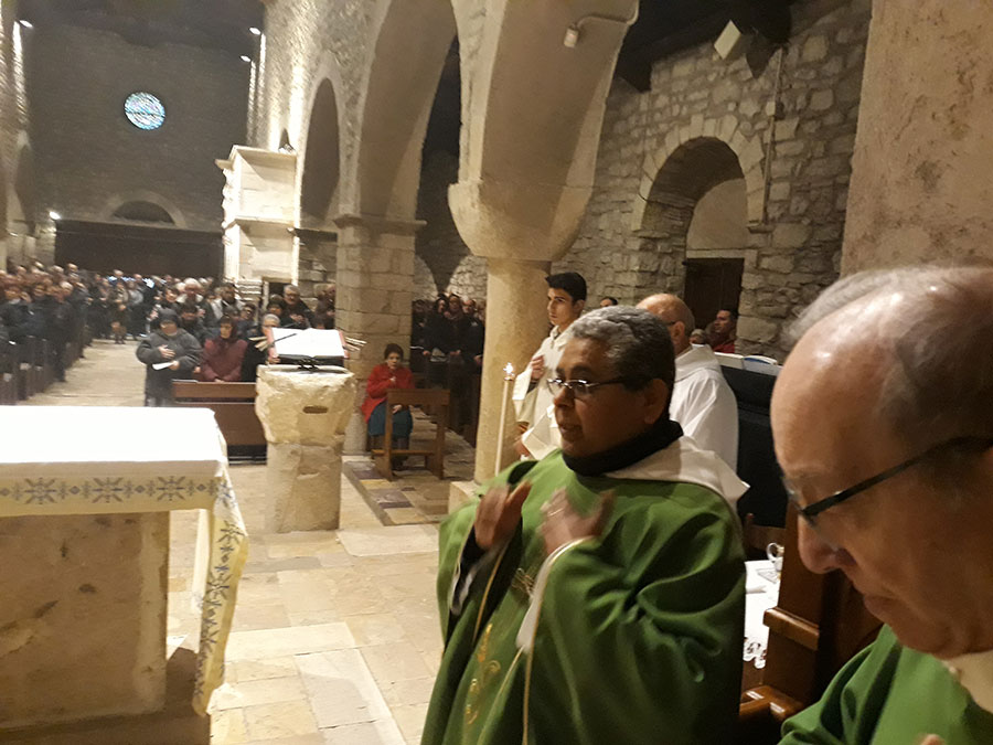 Una foto della celebrazione