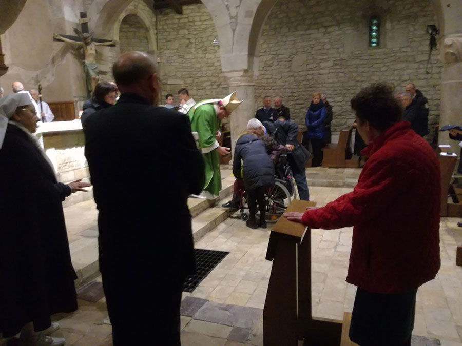 Una foto della celebrazione