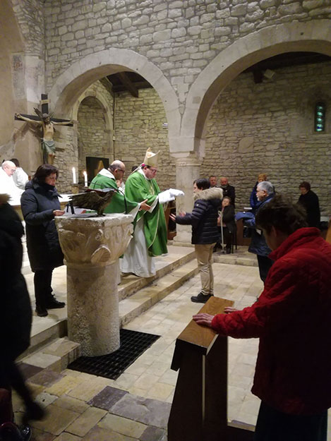 Una foto della celebrazione