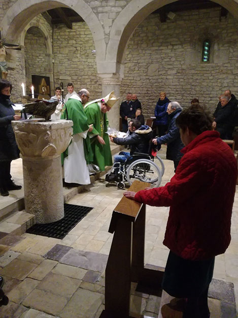 Una foto della celebrazione
