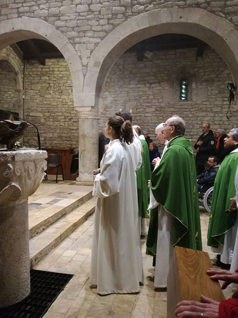 Una foto della celebrazione
