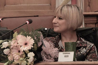 Una foto della giovane scrittrice molisana Sabrina Izzi