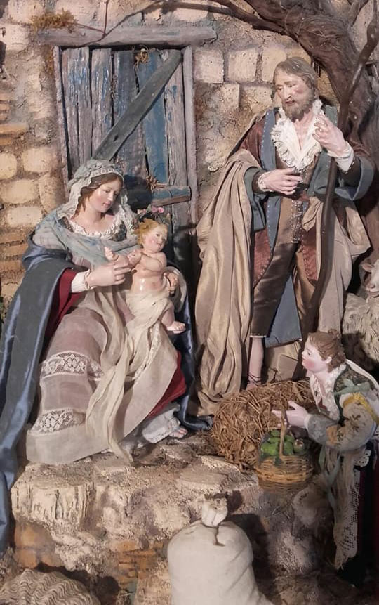 Una foto del presepe di Agnone