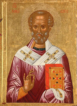 Un dipinto di San Nicola di Bari