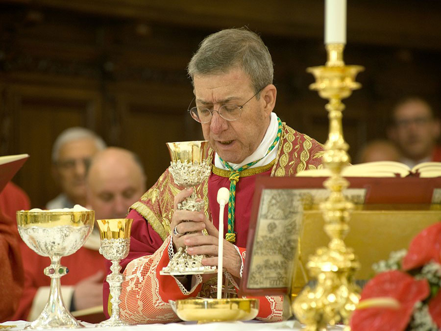 Una foto di S. Ecc.za Rev.ma Salvatore Visco, Arcivescovo di Capua